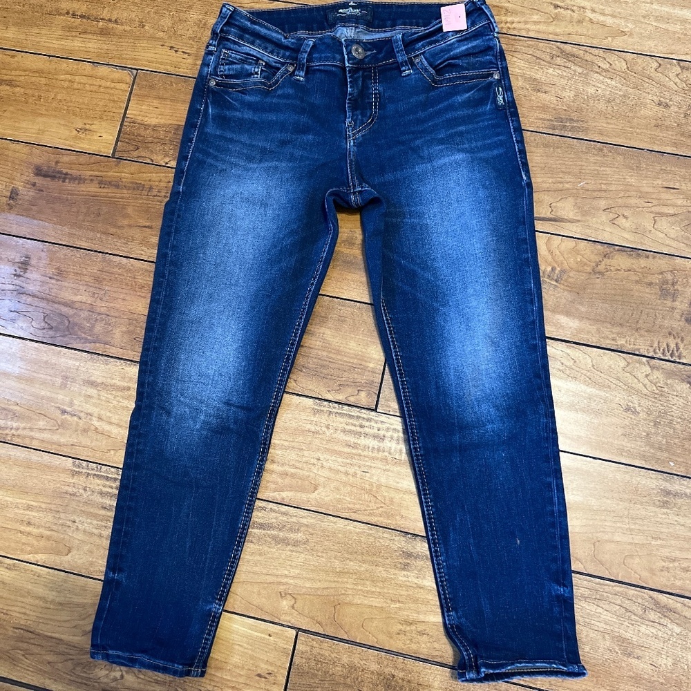 Silver suki skinny crop jeans